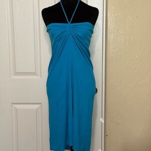 Aerie Blue Halter Or Strapless Dress/Coverup